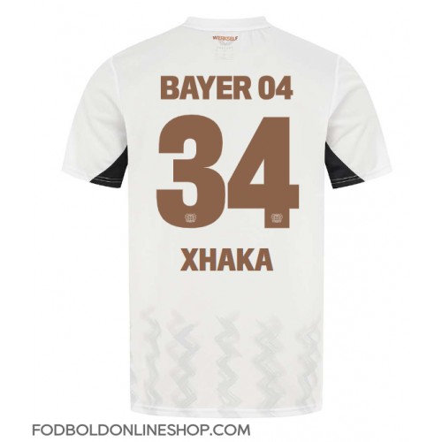 Bayer Leverkusen Granit Xhaka #34 Udebanetrøje 2024-25 Kortærmet